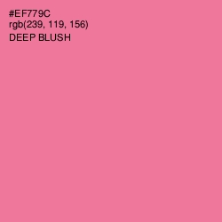 #EF779C - Deep Blush Color Image